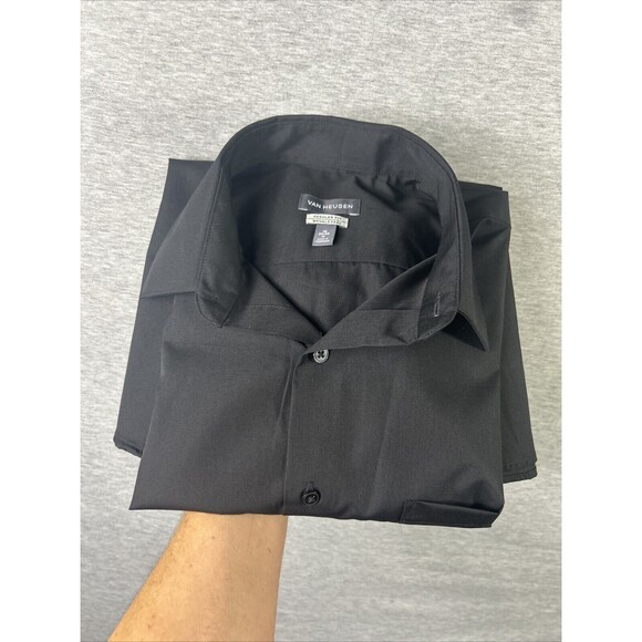 BNWT Van Heusen Men's /Regular-Fit /Dress Shirt /Black /15-15.5 / 34/35 Medium - Picture 10 of 10